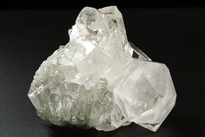Glass-Clear Quartz Crystal Cluster - Brazil #259238